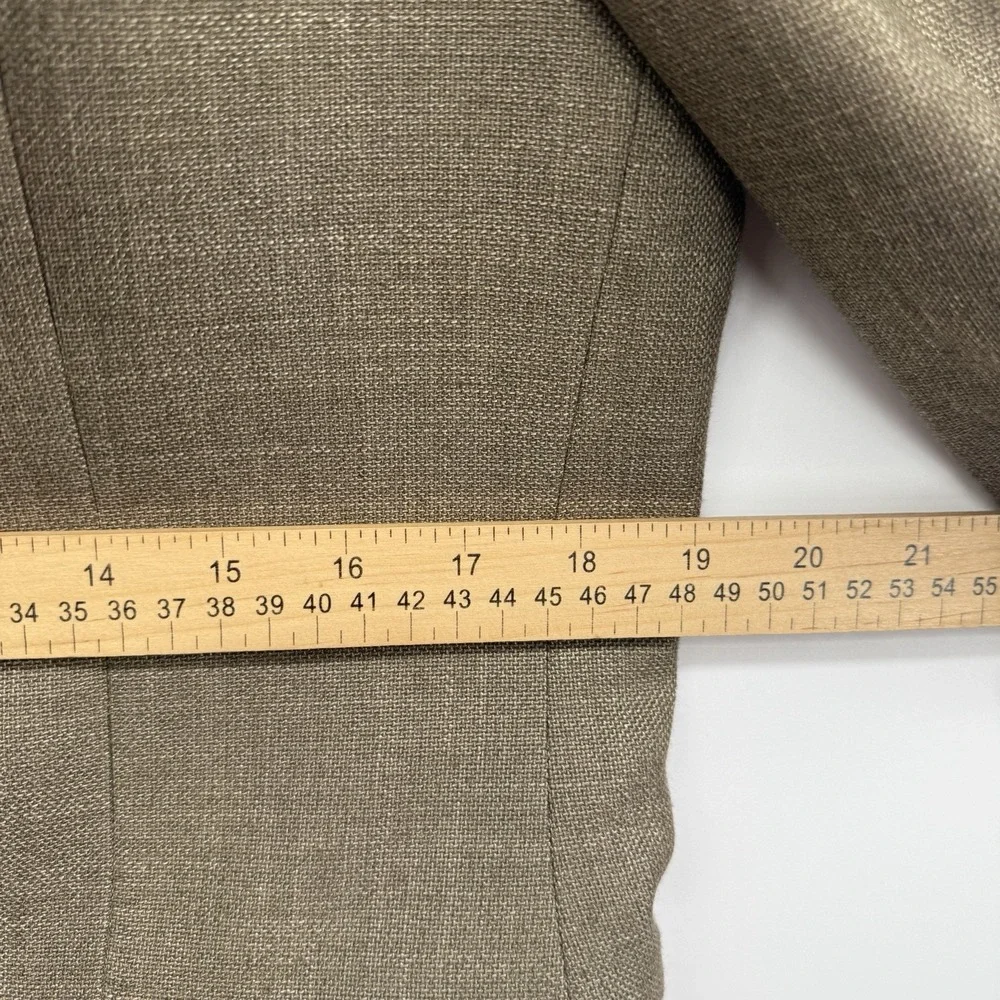 Chaps Men's Classic Fit Sport Coat Blazer 38R Tan Linen Blend‎ Two Button NWT